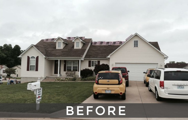 St. Louis shingle roof installation